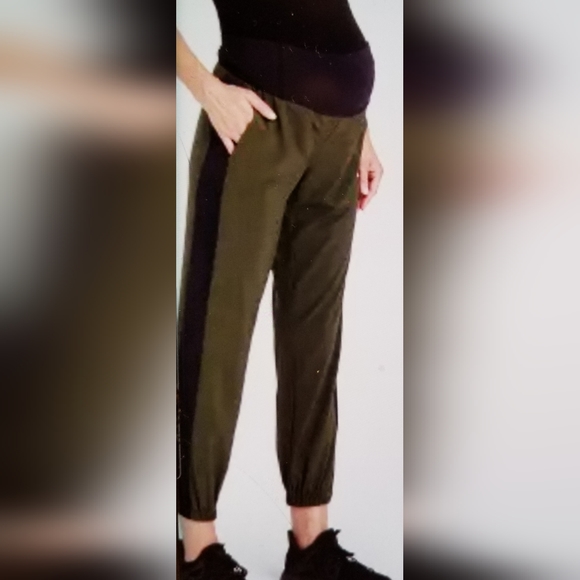 NwT Patented Over belly stretch woven maternity jogger pants size med - Picture 4 of 12
